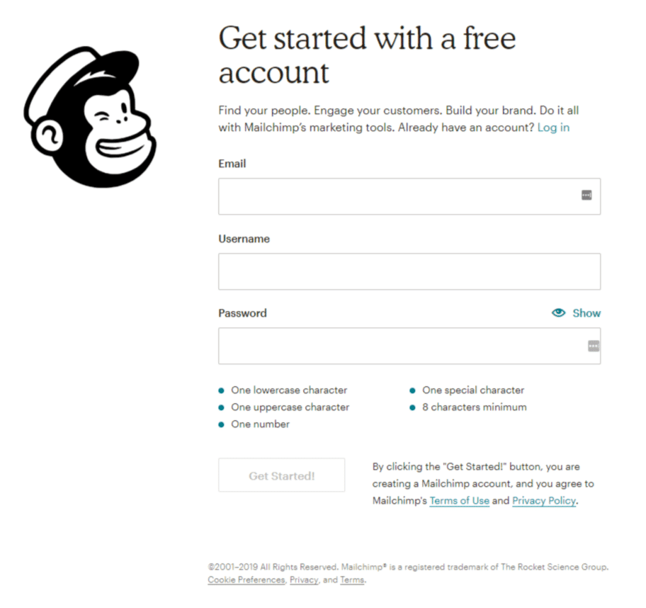 welcome to mailchimp